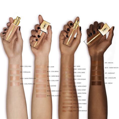 ysl le teint touche eclat foundation br 40|YSL touche eclat shade chart.